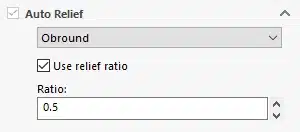 اندازه شکاف که در گوشه خم ایجاد می‌شود